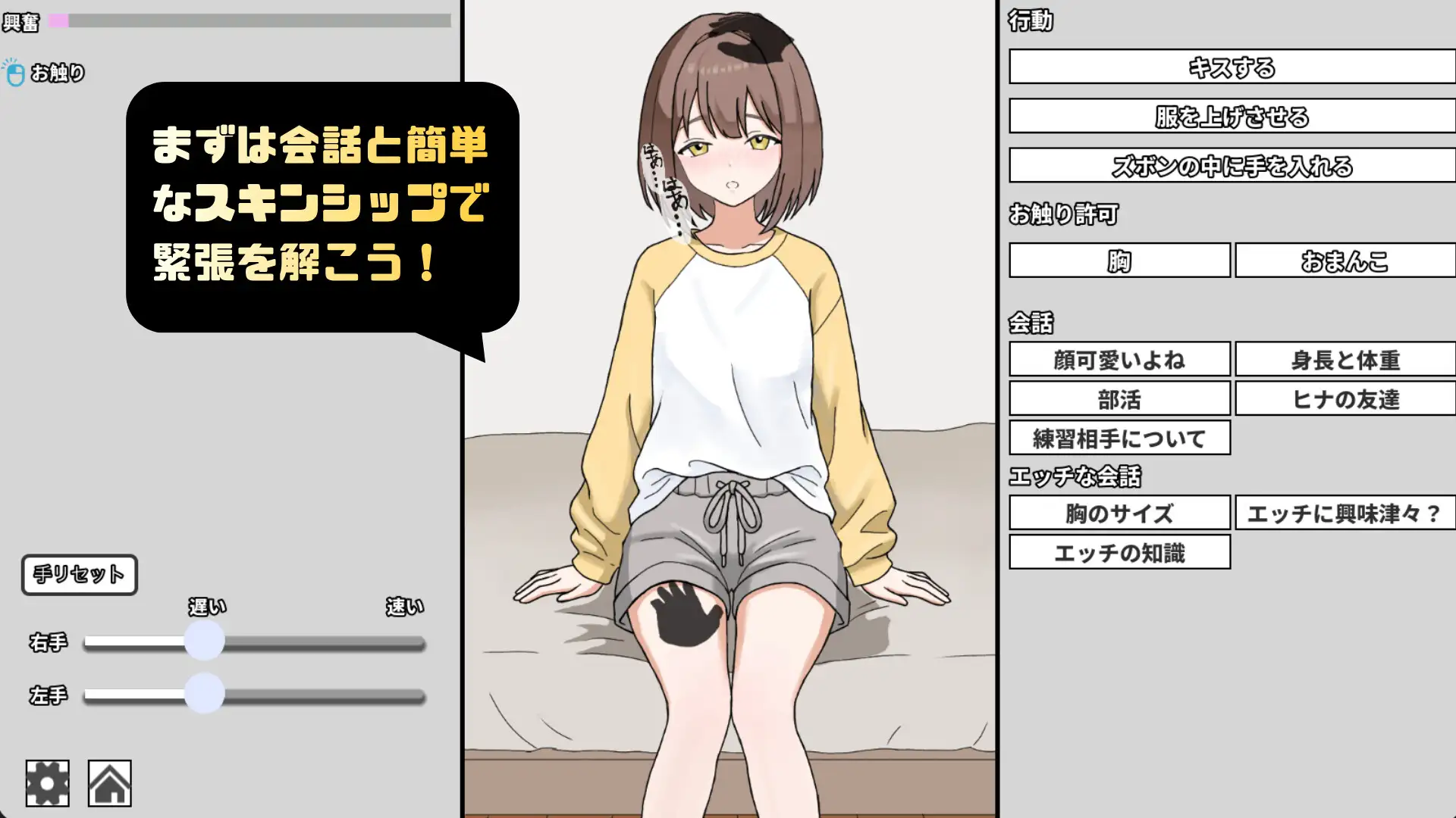 新汉化[互动日式SLG/触摸/抚摸] 妹妹的初次克服课程！ 妹のハジメテ克服レッスン！ 内嵌AI汉化版+自带全回想 [160M]