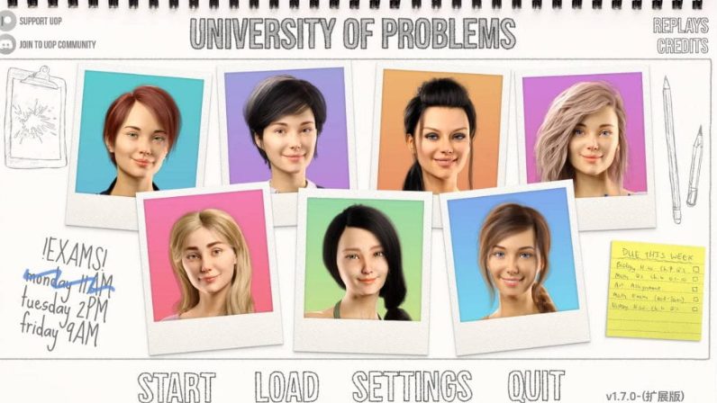 【PC/安卓/AI汉化/欧美/SLG游戏/17G】学院情缘 (University of Problems) Ver1.7.5 AI汉化版+PC+安卓+欧美SLG游戏+17G