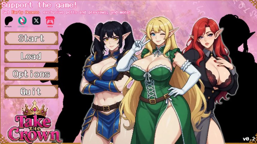 【PC/安卓/AI汉化/日系SLG/沙盒/3.90G】精灵少女夺冠记（Take the Crown） Ver0.5 AI汉化版+PC+安卓+日系SLG游戏+3.90G