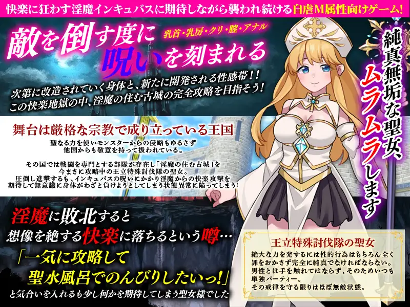 新作[探索RPG/异种X/奇幻] 敏感带培育SLG 梦魔的诅咒 性感帯育成SLG インキュバスの呪い AI汉化版 [410M]