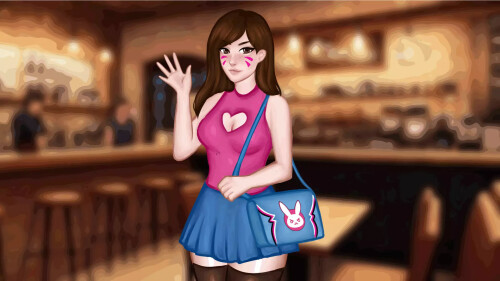 更新【亚洲SLG/阿黑颜/动态】与D.Va约会 A Date with D.Va v0.4 AI汉化【PC+安卓3.6G】