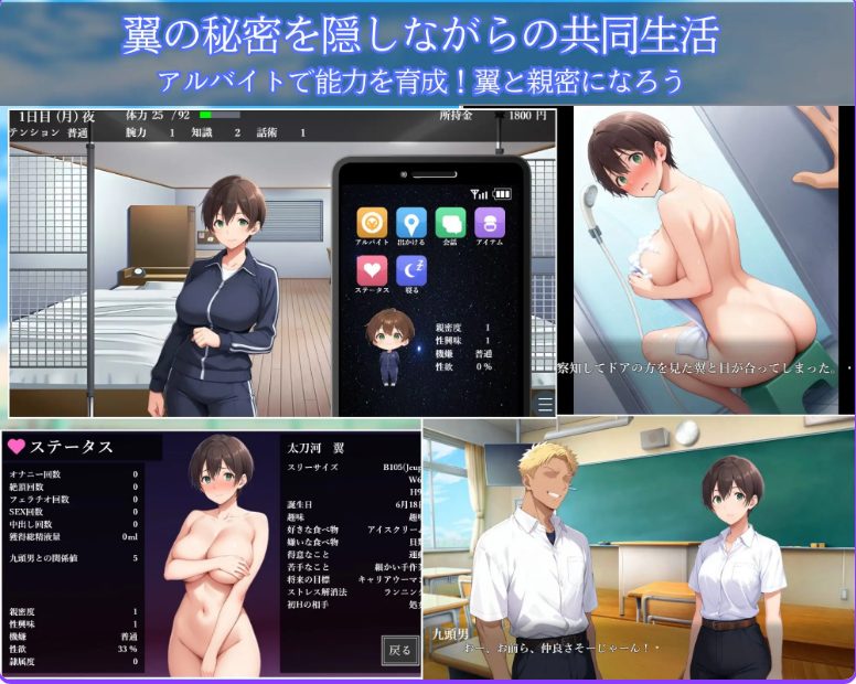 【PC/官中/日式/SLG游戏/767M】 雌堕NTR男生宿舍 ~入读男校的女装少女~ Ver1.02 官中版+日式SLG游戏+767M