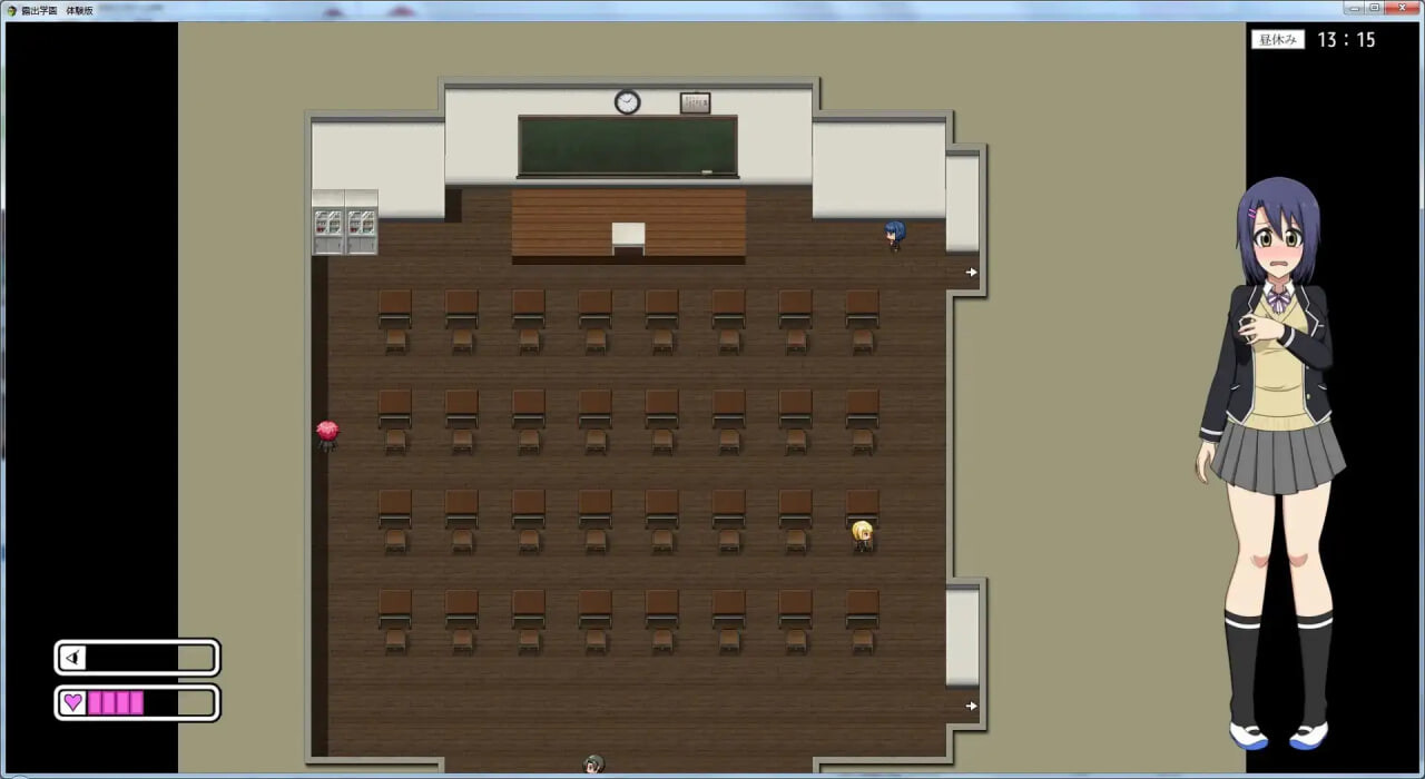 [日式RPG] 露出学园【潜行潜入动作露出玩法游戏】 露出学園【スニークアクション露出プレイングゲーム】 内嵌汉化版 [360M]